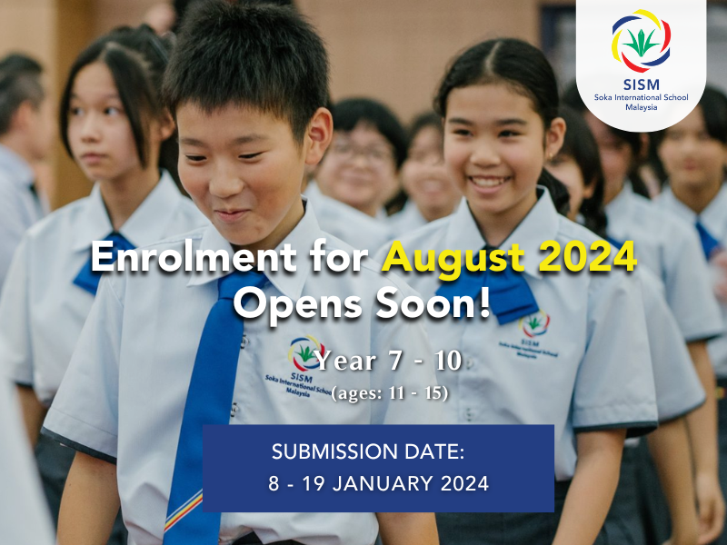 Enrolment for August 2024 Opens Soon for Year 7, 8, 9, and 10 Classes.
