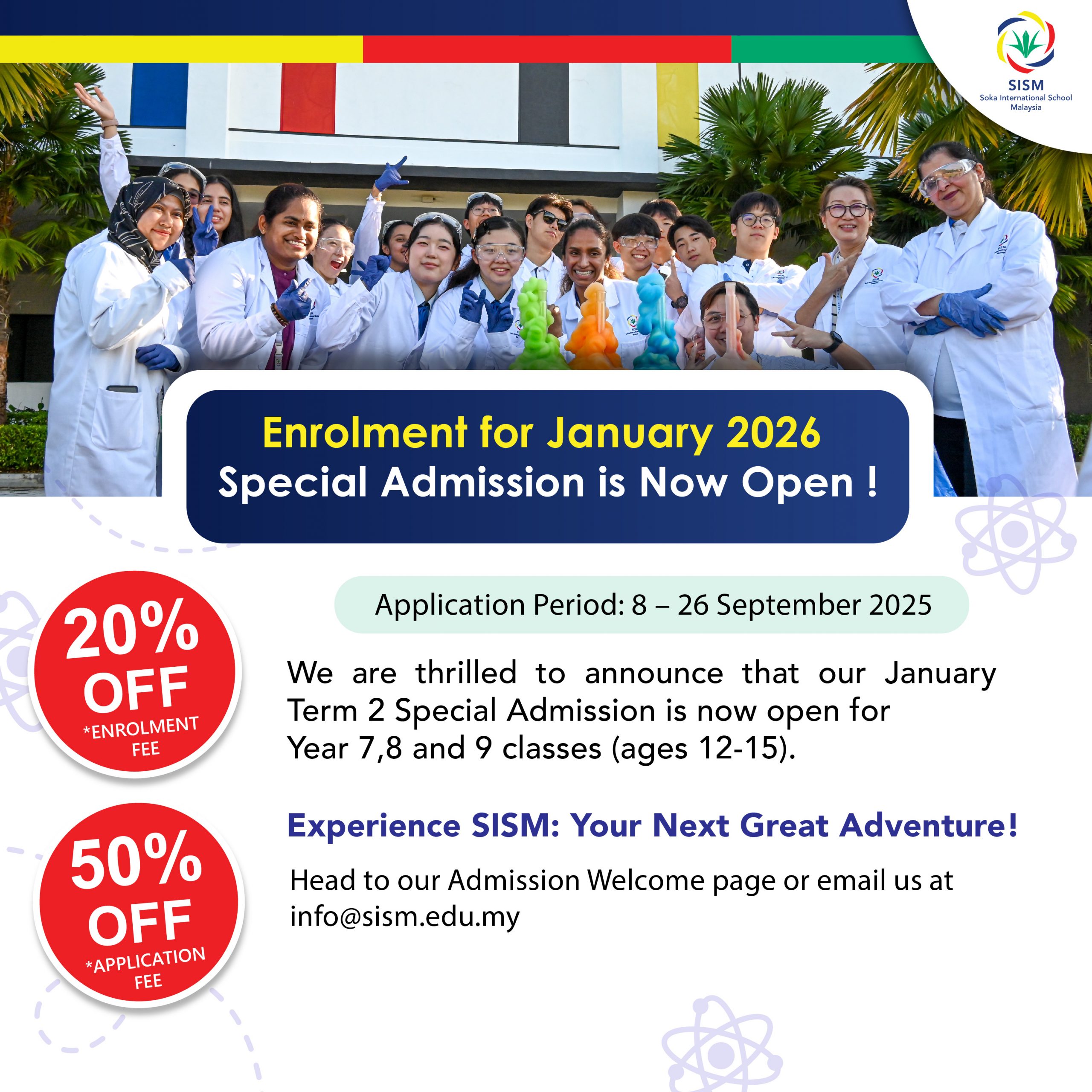 January 2026 Term 2 Special Admission (For Year 7,8,9)